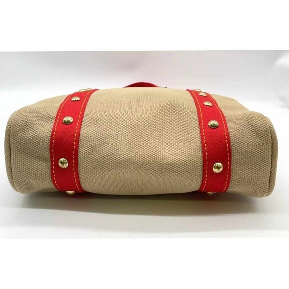 Authentic Louis Vuitton Antigua Red Caba MM W/Box Tote Bag - Picture 9 of 15